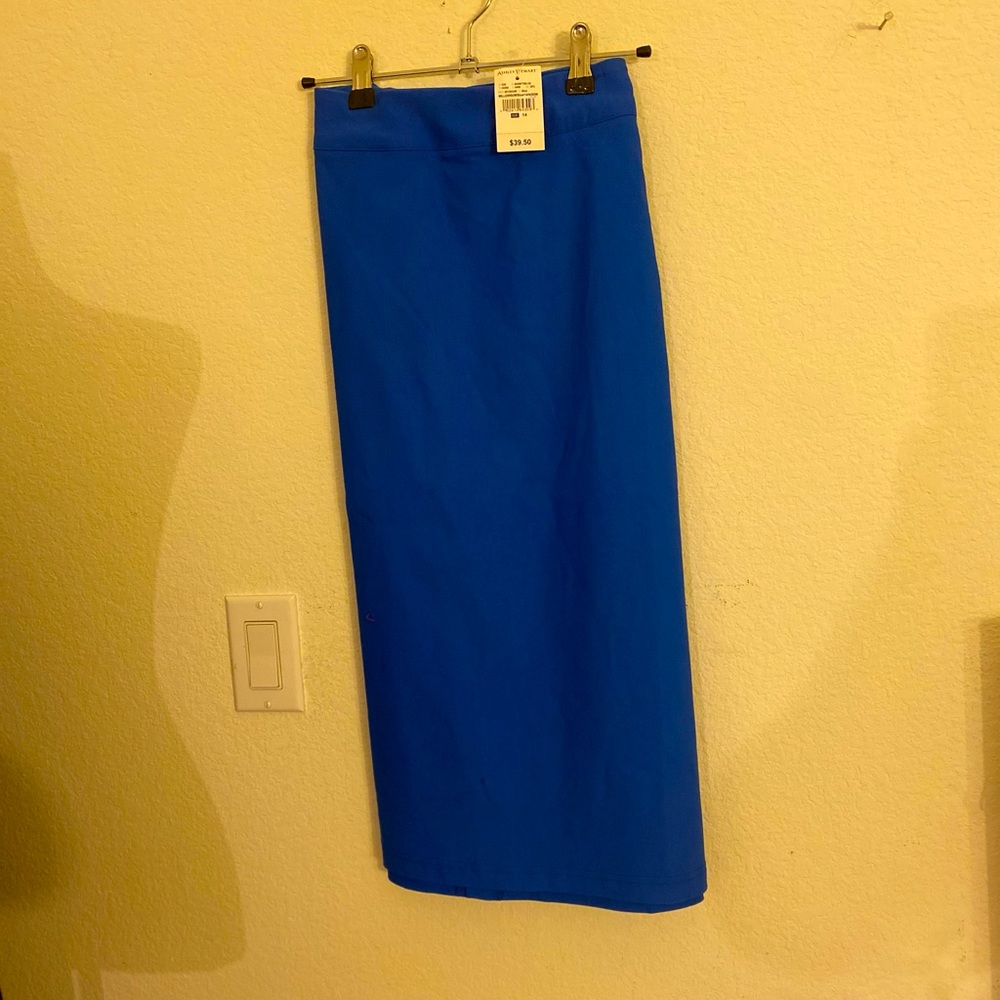 Size 14 Blue Pencil Skirt